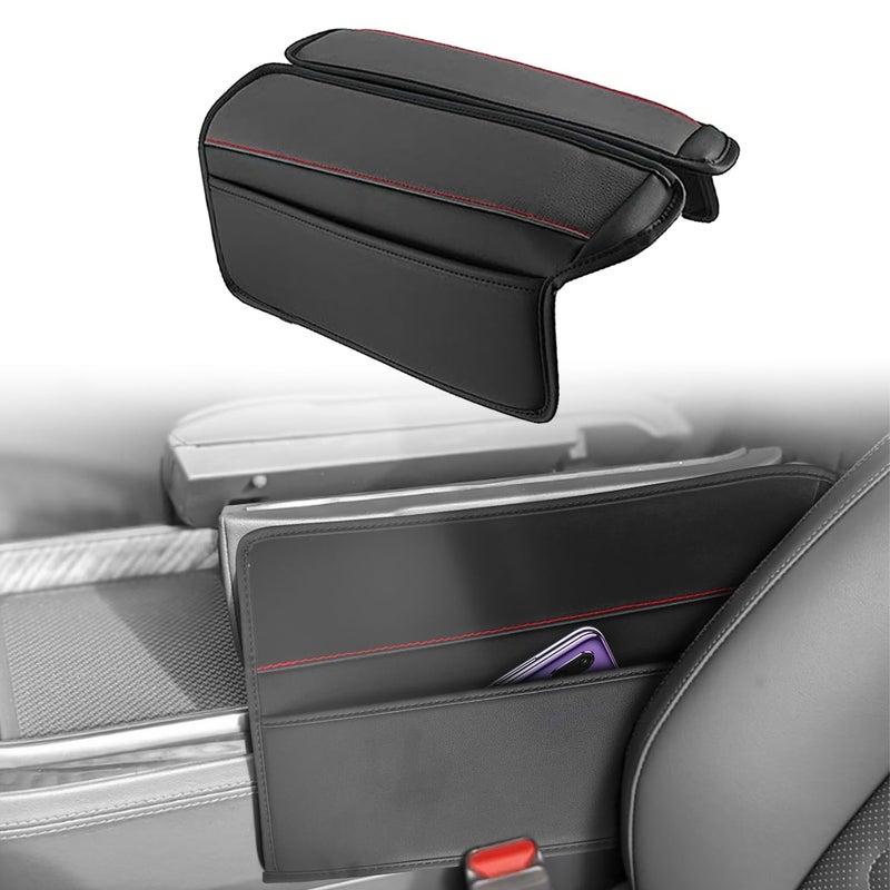 BoxCheer Armrest Cover for 20212025 Nissan RogueXTrail Accessories AntiScratch Leather 2PCS Central Center Console Armrest Box Protector Mat